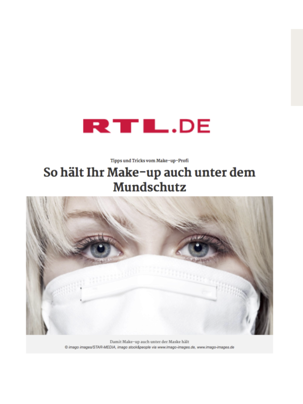 RTL-Artikel über Tipps von Make up Artist Patrycja Zielinska